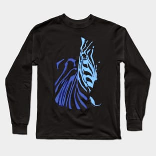 Zebra acrylic painting Long Sleeve T-Shirt